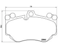 Sada brzdovch destiek BREMBO ‐ BRE P65016