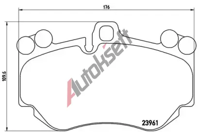 BREMBO Sada brzdovch destiek - kotouov brzda BRE P65016, P 65 016