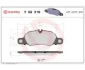 Sada brzdovch destiek BREMBO ‐ BRE P65018