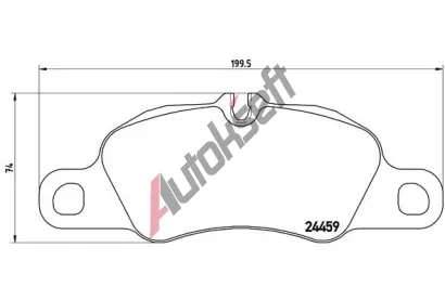BREMBO Sada brzdovch destiek BRE P65019, P 65 019