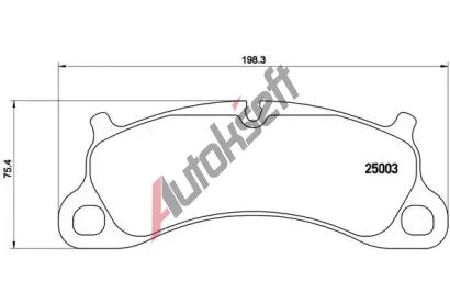BREMBO Sada brzdovch destiek BRE P65025, P 65 025