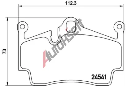 BREMBO Sada brzdovch destiek BRE P65028, P 65 028