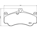 Sada brzdovch destiek BREMBO ‐ BRE P65032