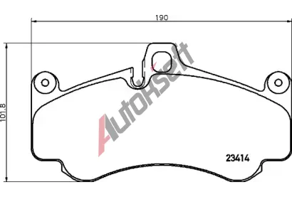 BREMBO Sada brzdovch destiek BRE P 65 032, BRE P65032