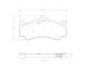 Sada brzdovch destiek BREMBO ‐ BRE P65034