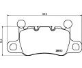 Sada brzdovch destiek BREMBO ‐ BRE P65038