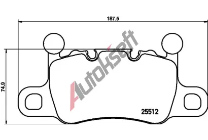 BREMBO Sada brzdovch destiek BRE P65038, P 65 038