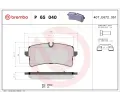 Sada brzdovch destiek BREMBO ‐ BRE P65040