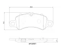 Sada brzdovch destiek BREMBO ‐ BRE P65041