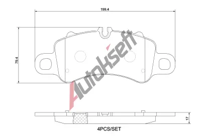 BREMBO Sada brzdovch destiek PRIME LINE BRE P65041, P 65 041
