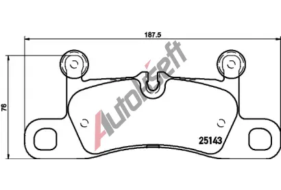 BREMBO Sada brzdovch destiek BRE P65042, BRE P 65 042