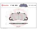 Sada brzdovch destiek BREMBO ‐ BRE P65043