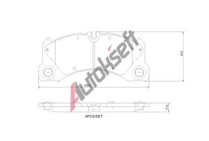 BREMBO Sada brzdovch destiek PRIME LINE BRE P65046, P 65 046