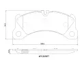Sada brzdovch destiek BREMBO ‐ BRE P65047