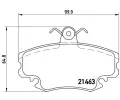 BREMBO Sada brzdovch destiek - kotouov brzda ‐ BRE P68008