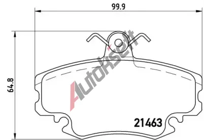 BREMBO Sada brzdovch destiek - kotouov brzda BRE P68008, P 68 008