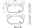 Sada brzdovch destiek BREMBO ‐ BRE P68018