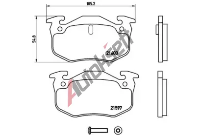 BREMBO Sada brzdovch destiek BRE P68018, P 68 018