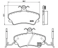 Sada brzdovch destiek BREMBO ‐ BRE P68019