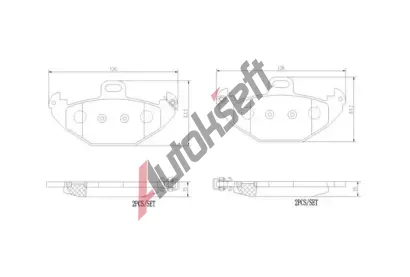 BREMBO Sada brzdovch destiek - kotouov brzda BRE P68021, P 68 021