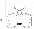 BREMBO Sada brzdovch destiek - kotouov brzda ‐ BRE P68024