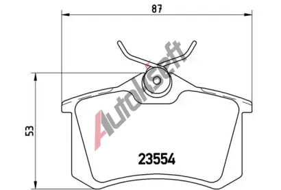 BREMBO Sada brzdovch destiek - kotouov brzda BRE P68024, P 68 024