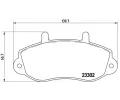 Sada brzdovch destiek BREMBO ‐ BRE P68025