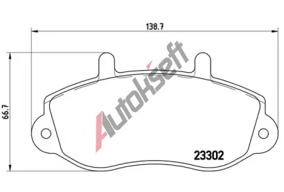 BREMBO Sada brzdovch destiek - kotouov brzda BRE P68025, P 68 025