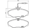 Sada brzdovch destiek BREMBO ‐ BRE P68026