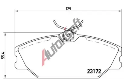 BREMBO Sada brzdovch destiek - kotouov brzda BRE P68027, P 68 027