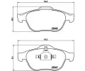 BREMBO Sada brzdovch destiek - kotouov brzda ‐ BRE P68030