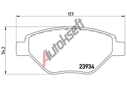 BREMBO Sada brzdovch destiek - kotouov brzda BRE P68031, P 68 031