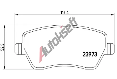 BREMBO Sada brzdovch destiek BEYOND LINE - EV BRE P68033E, P 68 033E