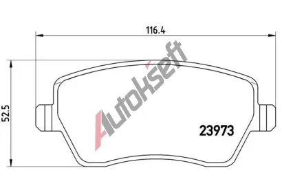 BREMBO Sada brzdovch destiek BREMBO XTRA LINE BRE P 68 033X, BRE P68033X