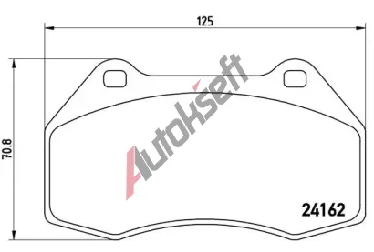BREMBO Sada brzdovch destiek - kotouov brzda BRE P68036, P 68 036