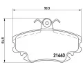 BREMBO Sada brzdovch destiek - kotouov brzda ‐ BRE P68038