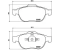 BREMBO Sada brzdovch destiek - kotouov brzda ‐ BRE P68040