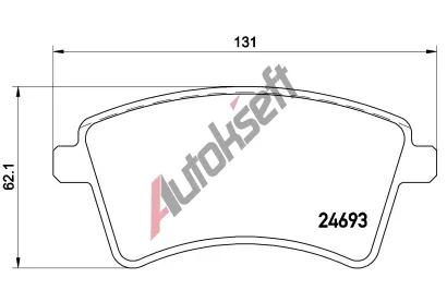 BREMBO Sada brzdovch destiek BEYOND LINE - EV BRE P68044E, P 68 044E