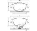 BREMBO Sada brzdovch destiek - kotouov brzda ‐ BRE P68047