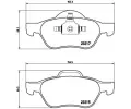 Sada brzdovch destiek BREMBO ‐ BRE P68048