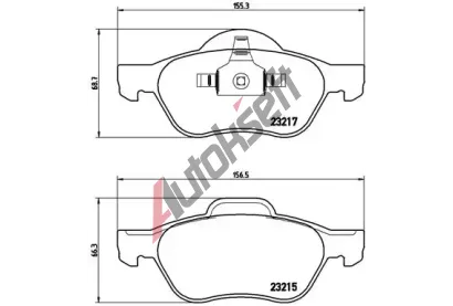 BREMBO Sada brzdovch destiek BREMBO XTRA LINE BRE P 68 048X, BRE P68048X