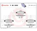 BREMBO Sada brzdov�ch desti�ek BEYOND LINE - EV&nbsp;&dash;&nbsp;BRE P68050E