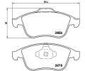 Sada brzdovch destiek BREMBO ‐ BRE P68052