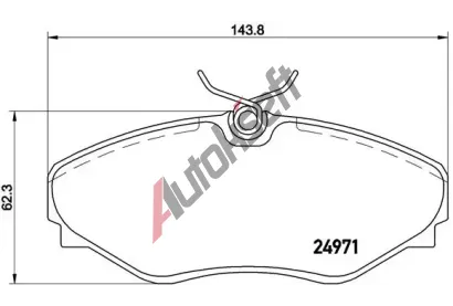 BREMBO Sada brzdovch destiek BRE P68055, P 68 055