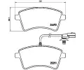 Sada brzdových destiček BREMBO ‐ BRE P68058 Sada brzdových destiček BREMBO ‐ BRE P68058