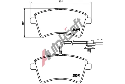BREMBO Sada brzdovch destiek BEYOND LINE - EV BRE P68058E, P 68 058E