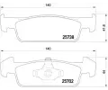 Sada brzdovch destiek BREMBO ‐ BRE P68060