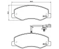 Sada brzdovch destiek BREMBO ‐ BRE P68061