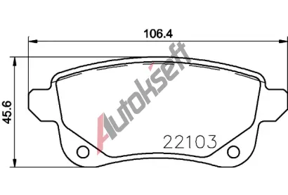 BREMBO Sada brzdovch destiek BRE P68064, BRE P 68 064