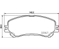 Sada brzdovch destiek BREMBO ‐ BRE P68067